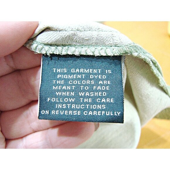 Montego Resort Mens Green Hulu Girl Palm Tree Hawaiian Button Up Shirt Size XXL - Picture 11 of 12